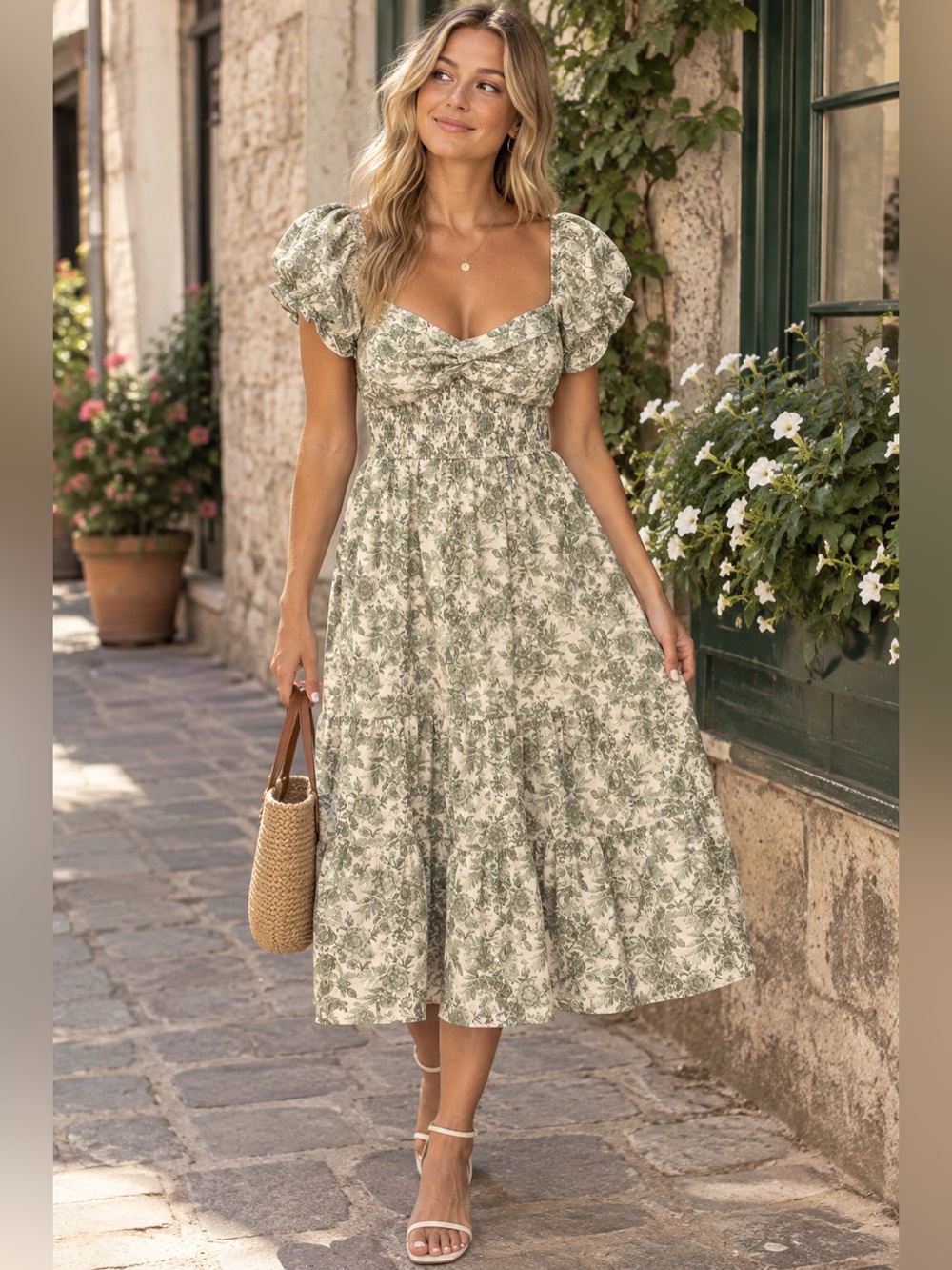 Trixxi Floral Midi Dress